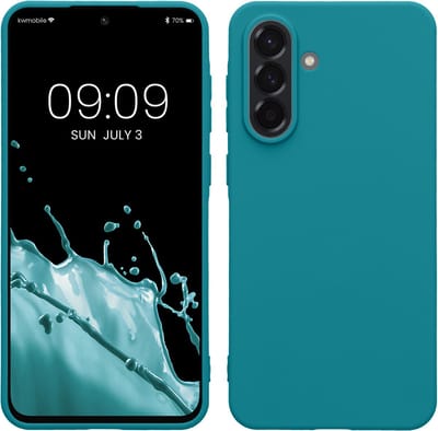 kwmobile telefoonhoesje geschikt voor Samsung Galaxy A56 5G - Hoesje voor smartphone - Back cover in mat petrol