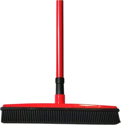 Nivard Huisdierhaar Verwijderaar - Kattenhaar Verwijderaar - Haarverwijderaar - Voor Huisdieren - Kappersbezem - Rubber - Rood