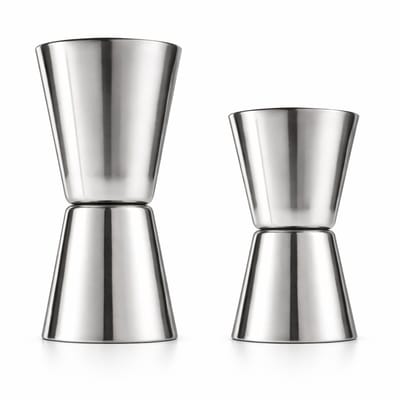 My Green Deal – RVS Barmaatjes Set van 2 – Barmaatje – Jigger – Cocktailmaatje – Premium 304 RVS – Dubbelzijdig & Vaatwasserbestendig