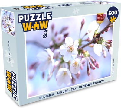 Puzzel Bloemen - Sakura - Tak - Bloesem takken - Legpuzzel - Puzzel 500 stukjes