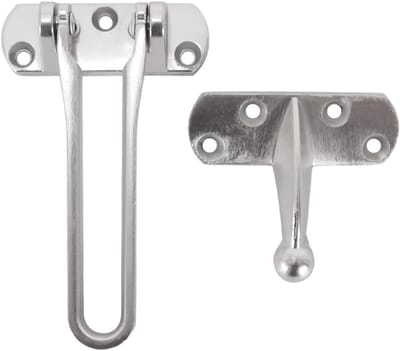 Veiligheidsdeurstopper met Draaistang voor Thuisbeveiliging, Roestvrij Staal, Inbraakpreventie en Versterking van Deuren