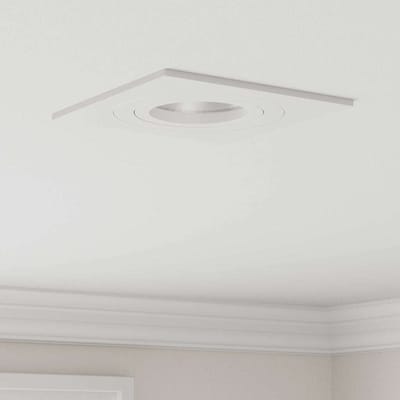 vidaXL Spotje 6 st Wit 9 x 9 x 2 cm Aluminium