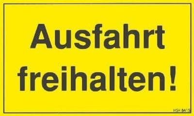 Verkeersbord 'Uitrit Vrijhouden' Plastic Bord - Weerbestendig Binnen en Buiten