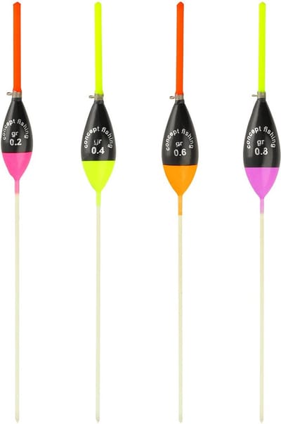 Reniers Fishing Dobber CF46 – Klassieke Inline Dobber voor Pellets, Mais, Pasta en Maden - Maat : Rood 1.00g