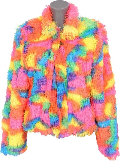 Bontjas dames – Multicolor | Maat S/M
