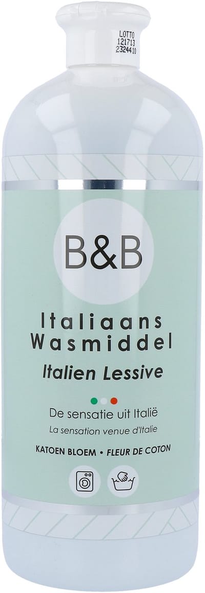 B&B Italiaanse Wasparfum Wasmiddel Katoen Bloem - 1000 ml