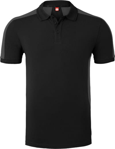 HAVEP Polo Bicolor 10074 - Zwart/Charcoal - L