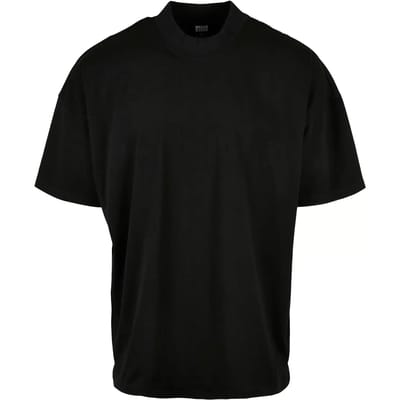 Urban Classics - Oversized Mock Neck Heren Tshirt - M - Zwart