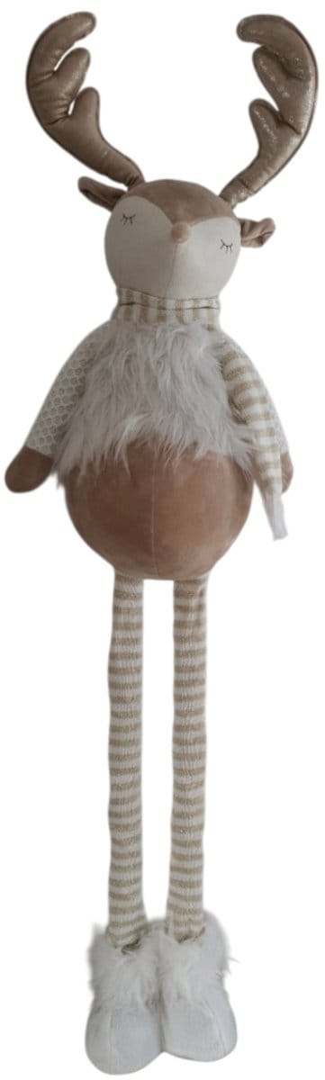 Mica Decorations Decoratieve beeld Hert uitschuifbaar beige L38 x B22 x H73-113