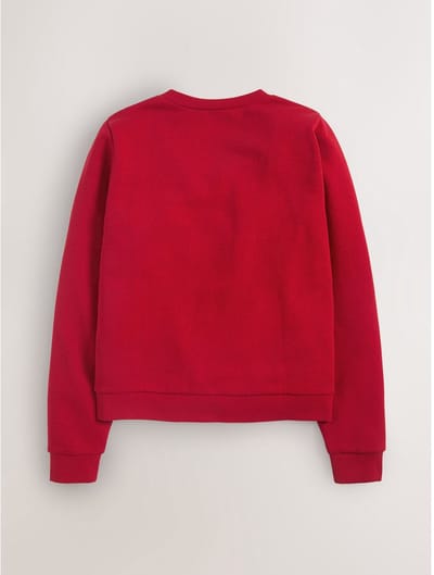 Next - Meisjes - Katoenrijk jersey schoolvest met zakken met ruches - Rood