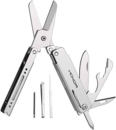 13-in-1 Multi-Scissors EDC met Tandenstoker en Praktische Kleine en Exquise Pincet voor Dagelijks Gebruik en Outdoor Activiteiten