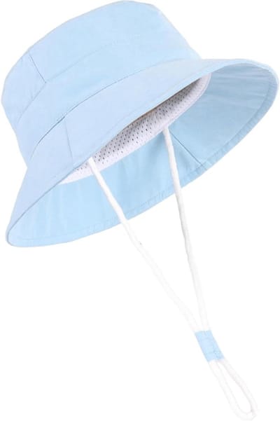 Baby Zonnehoed - Kinder Pet - Buiten Spelen - Hoge UV Bescherming - 2-4 Jaar - Blauw