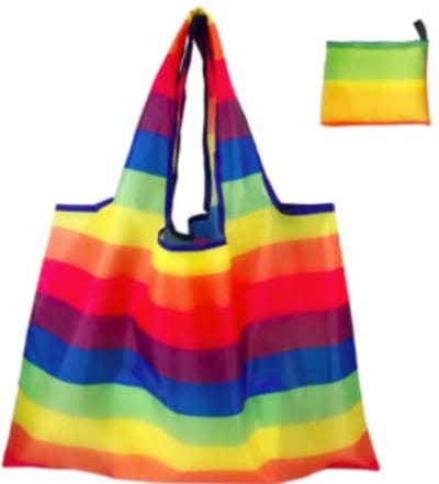 Regenboog Tas - Tas 60x45cm - Opvouwbare Tas - Regenboog Patroon - Tote Bag - Rainbow Tas - Pride Tas - Opvouwbaar - Regenboog Shopper - Tas Pride - Regenboog Draagtas