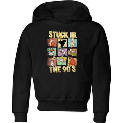 Cartoon Network Stuck In The 90s Kids' Hoodie - Black - 98/104 (3-4 jaar)
