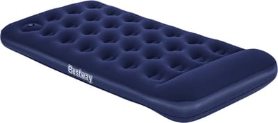 Bestway – Luchtbed – 1-Persoons – 99×188×28 cm – Blauw – Met Ingebouwde Voetpomp - 1-persoons Luchtbed - Campingbed - Buitenbed - Voetpomp Luchtbed - Luchtbed Met Voetpomp