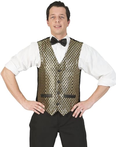 Disco Gilet Herman goud heren