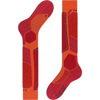 FALKE SK2 Wool warm dik wol functioneel materiaal skisokken heren orange - maat 39-41