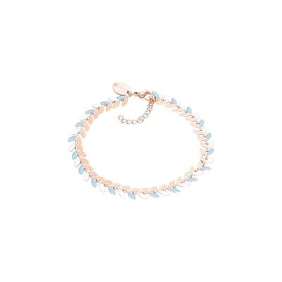 iXXXi Jewelry-Malediven Blue-Rosé goudkleurig-Dames Armband