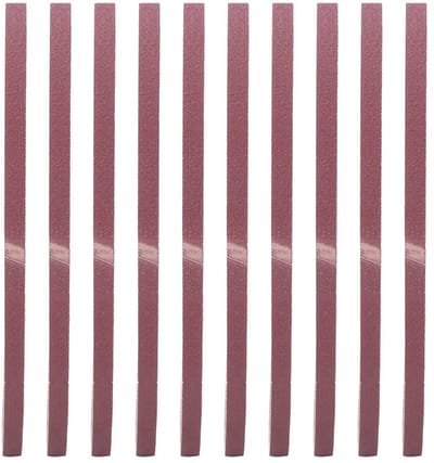 Allecto - Aluminiumoxide Schuurband - 10 Stuks 533x9mm - Voor Slijpen Hout en Metaal - 100 Korrel - Geschikt voor Alle Schuurmachines