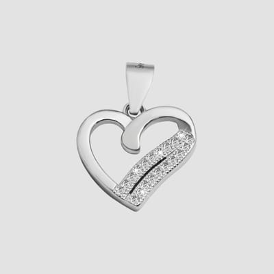 AKZENT Akzent Dames hanger "Roshanak" van 925 Sterlingzilver, gerhodineerd, duurzaam