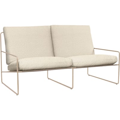 Ferm Living Desert Pure Bouclé 2-zitsbank - cashmere
