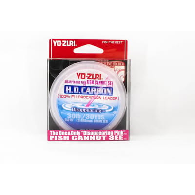 Yo Zuri H.D Koolstof Fluorocarbon Roze 100% 30 yds 30 lb R891-DP (1396) roze