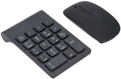 Dailygoody - Draadloze Muiscombinatie - 2,4 GHz - Plug-and-play - Draagbaar Formaat - Brede Compatibiliteit - 1200 Dpi - Geschikt voor Thuis en K