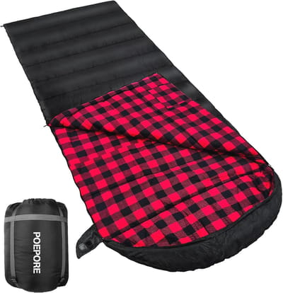 XXL Slaapzak voor Volwassenen - Waterdicht en Warm voor 3-4 Seizoenen | Camping en Outdoor 230x90 cm