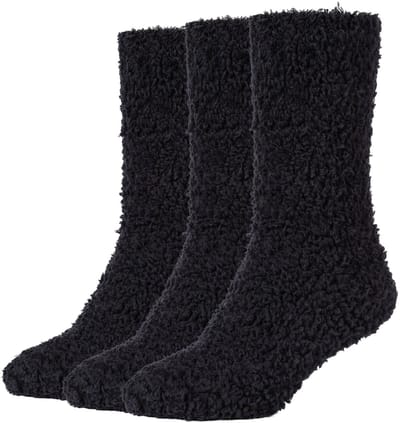 camano, knusse sokken warm zacht gerecycled polyester zachte teennaad comfort damessokken cozy fuzzy verwarmend zacht zacht comfort 3-pack thermosokken vrijetijd indoor lounge wintersokken.