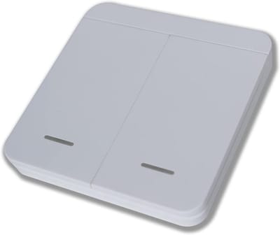 Draadloze 2-kanaals Radio Knop 433 MHz voor Garagedeur - Binnen Drukknop met LED Feedback