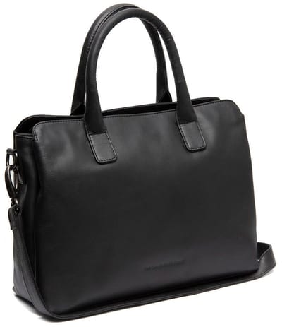 Chesterfield Valmonte Waxed Pull Up Schoudertas - Zwart