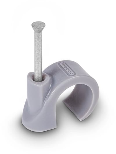 Mepac spijkerclips 16-19mm grijs p/600st.