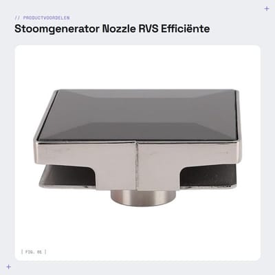 Stoomgenerator - Professionele stoomtechnologie - Stoominjectie voor kleding - Roestvrij staal - Gelijkmatig vloeiende stoom.