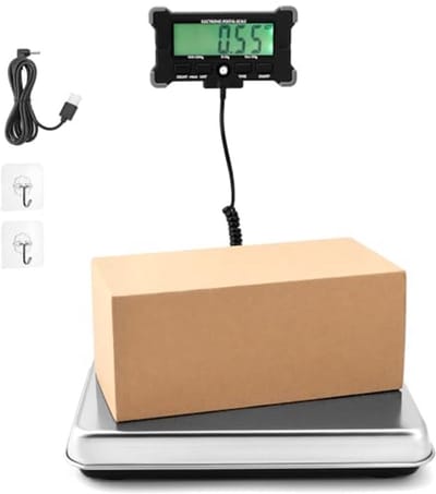 Digitale Verzendweegschaal 440 lb/200 kg met Tarrafunctie - Elektronische Weegschaal voor Post, Magazijn en Huisdieren