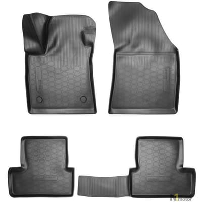 Tapis De Sol En Caoutchouc TPE - NORM Liners - Renault Megane 4 - Antidérapant - Résistant - Facile à nettoyer noir