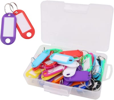 SPHProducts - Sleutelhangers voor Identificatie - Beschrijfbare Etiketten - Duurzaam en Lichtgewicht - Voor Huisdieren en Bagage - 50 Stuks - Handig v