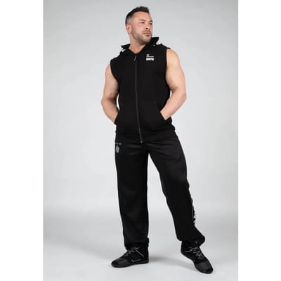 Gorilla Wear Milwaukee S/L Zipped Hoodie - Zwart - S