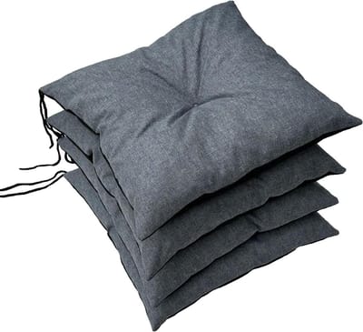 Stoelkussens Set - Zitkussens Buiten - Comfortabel Zitten - Waterafstotend Oxford - 40x40 cm 4 Stuks - Ekolinnen