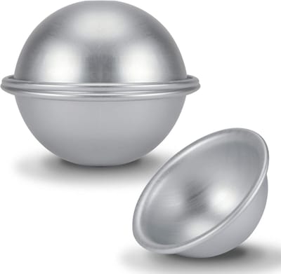 Dailygoods- Cakevorm 10 cm Halfrond - Ronde Bakvorm - Aluminium - Vaatwasmachinebestendig - Voor Beginners - Professionele Kwaliteit