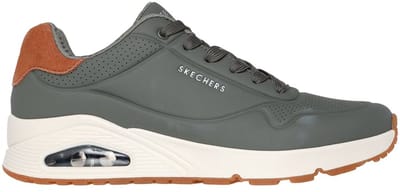 Skechers Uno - Suited On Air - Heren Sneakers - Olijfgroen