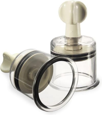 Kiotos - Twist Vacuum Cups - Tepelzuigers - 2 stuks XXL - 60 mm