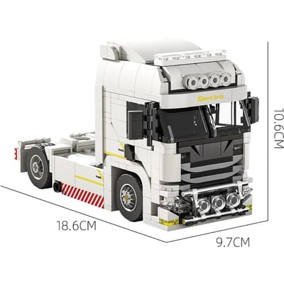 KNEW BUILT Container Vrachtwagen Olietanker Auto Bouwstenen DIY Montage Speelgoed Educatief Voertuig Model Cadeau voor Jongens Kinderen in bag