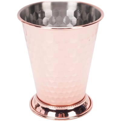 Mint Julep Beker voor Cocktail 304 Roestvrij Staal 400ml Metalen Drinkbeker voor Paardenracefeest Bar L(for 6.5-9kg) white