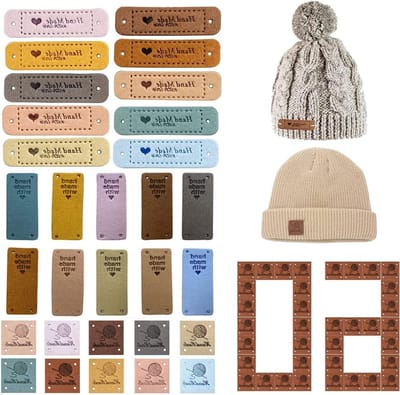 Handgemaakte labels voor hondenaccessoires - 60 stuks, uniek en duurzaam, perfect voor personalisatie