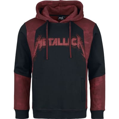 Metallica Trui met capuchon - EMP Signature Collection - M tot 3XL - voor Mannen - zwart-rood