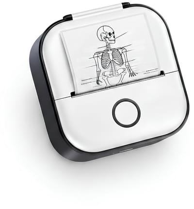 AHD® Mini Printer - Fotoprinter - Fotoprinter Voor Smartphone - Labelprinters - Zwart en Wit - 4cm x 9cm x 9cm