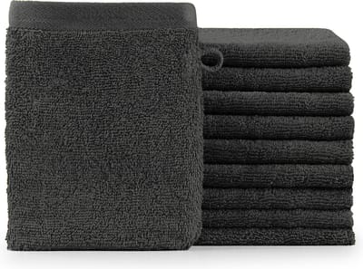 Blumtal Terry Washandjes Set - 10 x Washandje - 15 x 20 cm Antraciet