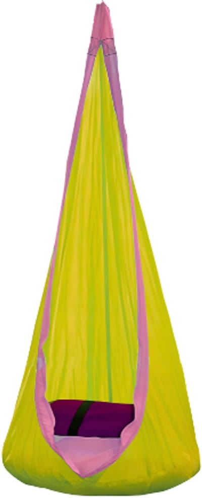 Rijoka Hangstoel Hangnest Cocoon Kinderen – Hangzak – Met Kussen voor Comfort – Kinderhangmat Groen