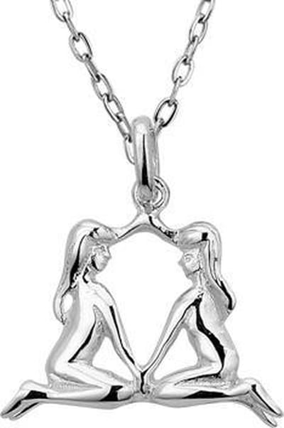 Montebello Ketting Tweeling - 925 Zilver - Horoscoop - Ø20mm - 45cm