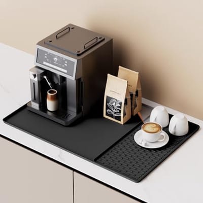 Hittebestendige Silicone Koffiemachine Mat voor Keukenbladen - Druiprek 40x60cm
